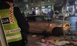 BMW-om pokosio autobusnu stanicu u središtu Osijeka, ozlijeđene tri osobe!