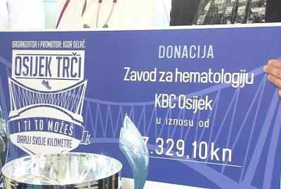 Humanitarni Osječani trčanjem prikupili 17000 kuna za Zavod za hematologiju KBC Osijek