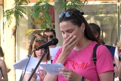 Potresne priče Osječanki na prosvjedu potpore Mireli Čavajdi