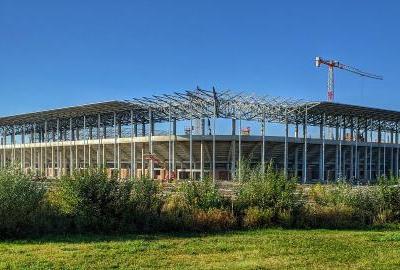 Gradilište novog stadiona na Pampasu