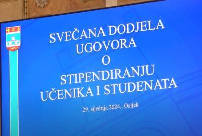169 tisuća eura za 160 stipendista Osječko-baranjske županije