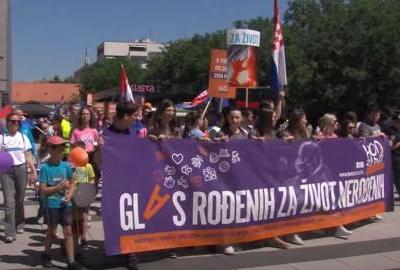 Hod za život u Osijeku uz podršku Domovinskog pokreta koji preuzima resor demografije