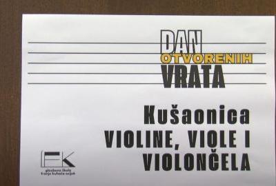 Dan otvorenih vrata Glazbene škole Franje Kuhača