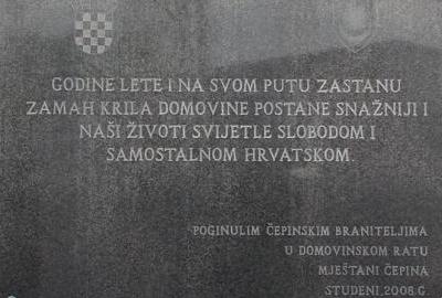 Odana počast Čepinčanima koji su sudjelovali u obrani i stvaranju Republike Hrvatske