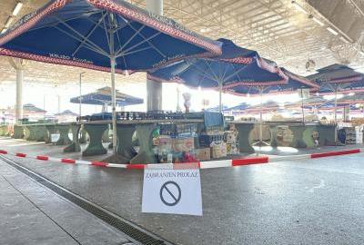 Vanjski dio tržnice ograđen zbog sigurnosnih razloga