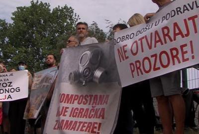Stanovnici Podravlja prosvjedom tražili izmještanje unikomove kompostane