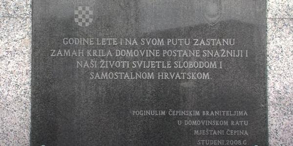 Odana počast Čepinčanima koji su sudjelovali u obrani i stvaranju Republike Hrvatske