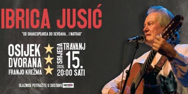 Ibrica Jusić 15. travnja u Osijeku