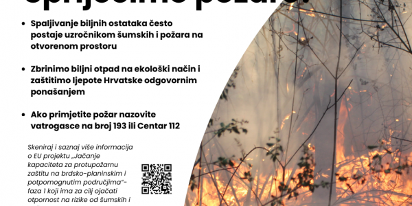 Oprez pri spaljivanju biljnog otpada!