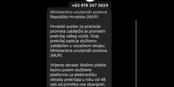 Dobijete li SMS poruku od ''policije'', ne odgovarajte na nju i obrišite ju!