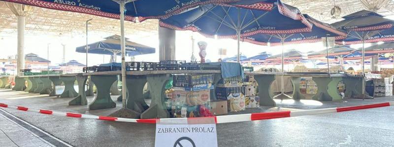 Prodaja s otvorenog dijela tržnice do daljnjega u zatvorenom prostoru