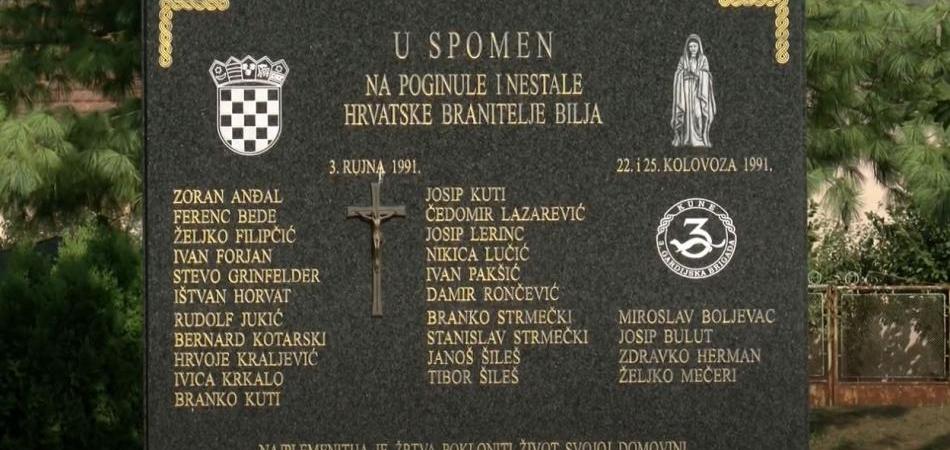 Bilje se prisjeća okupacije i pogibije 21 branitelja