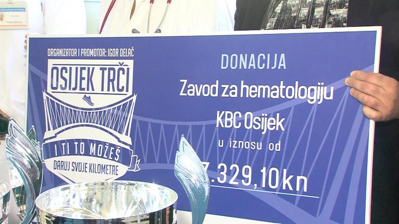 Humanitarni Osječani trčanjem prikupili 17000 kuna za Zavod za hematologiju KBC Osijek