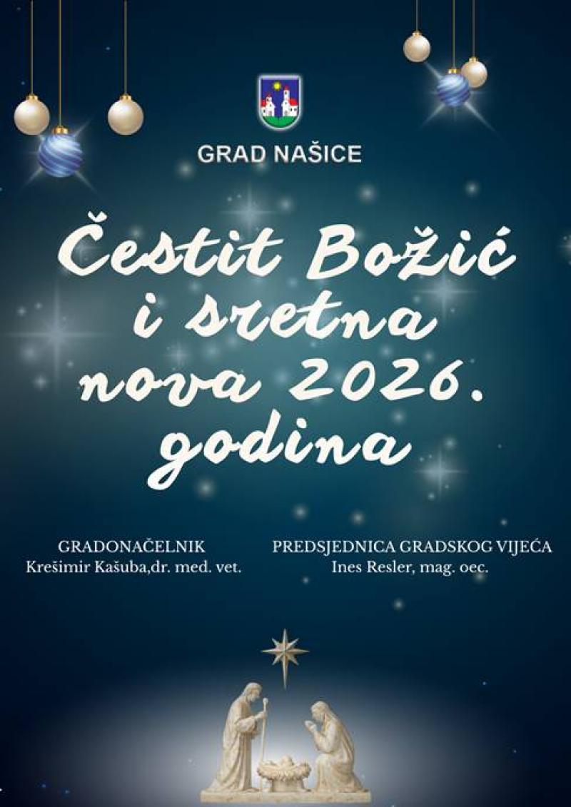 Čestit Božić i sretna nova 2026. godina