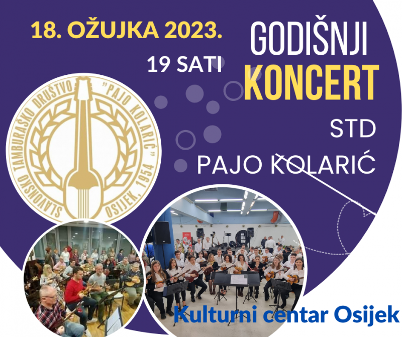 Godišnji koncert Slavonskog tamburaškog društva Pajo Kolarić iz Osijeka