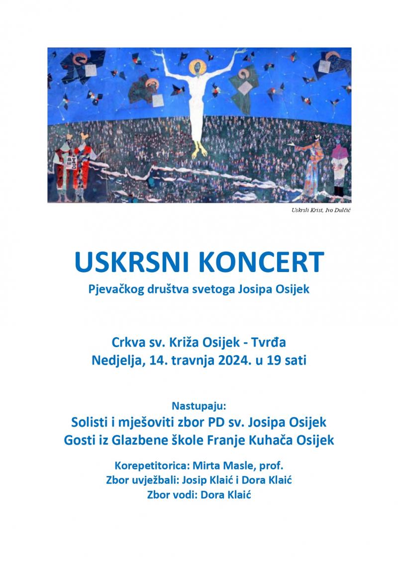 Uskrsni koncert PD sv. Josipa Osijek