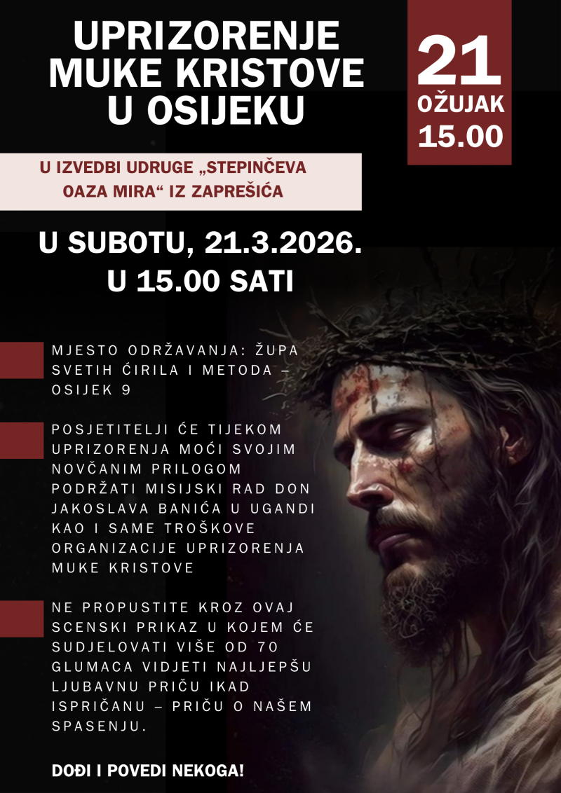 Uprizorenje Muke Kristove u Osijeku