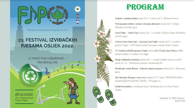 21. Festival izviđačkih pjesama Osijek